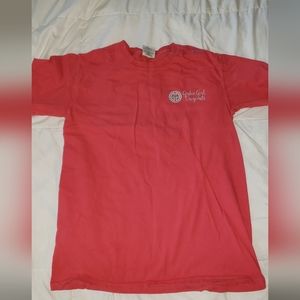 Girl Girls T shirt (Mama Tired) Coral color Size S